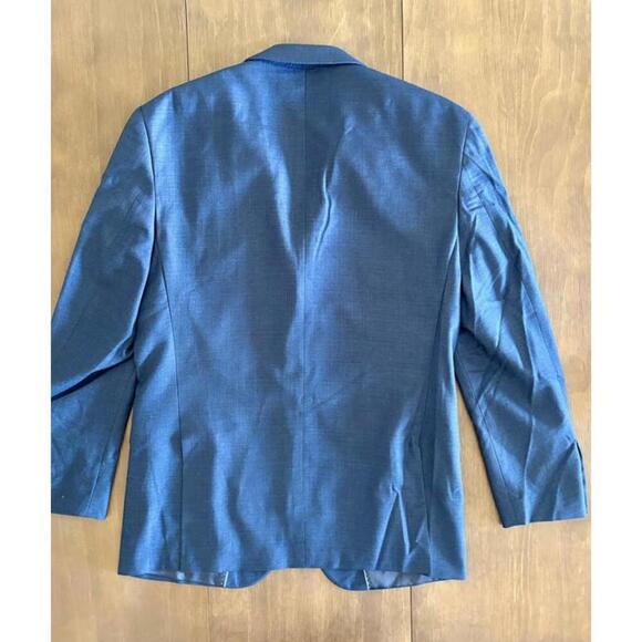 Men’s Blazer Lineage Blue Slim Fit Suit Jacket 38S - Picture 2 of 9
